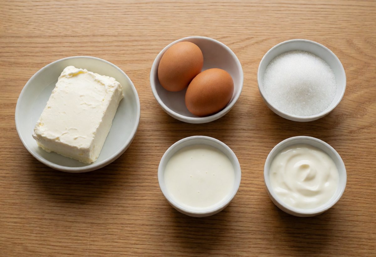 Ingredients: Baked cheesecake filling