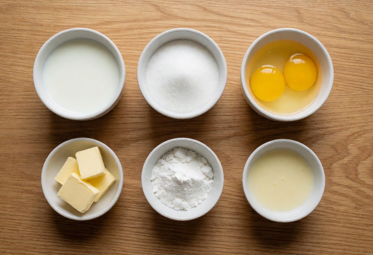 Ingredients: Pastry cream (crème pâtissière)
