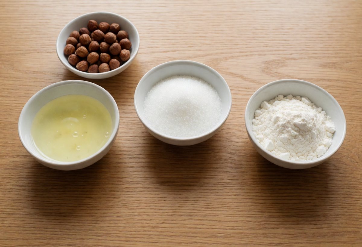 Ingredients: Hazelnut meringue layers