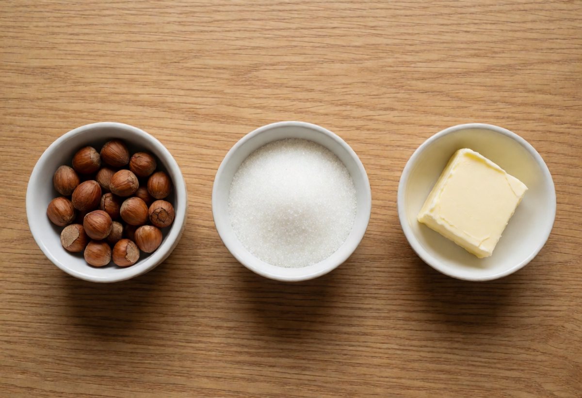 Ingredients: Hazelnut praline crunch