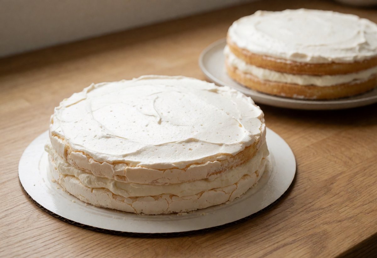 Let it stand 15 to 20 minutes so the cream firms slightly, then serve.