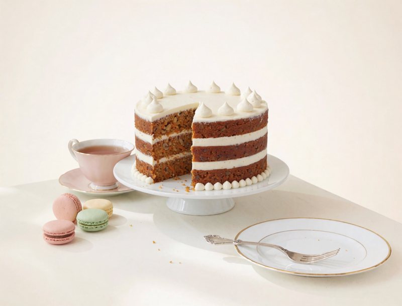 Carrot cake — with cream cheese frosting