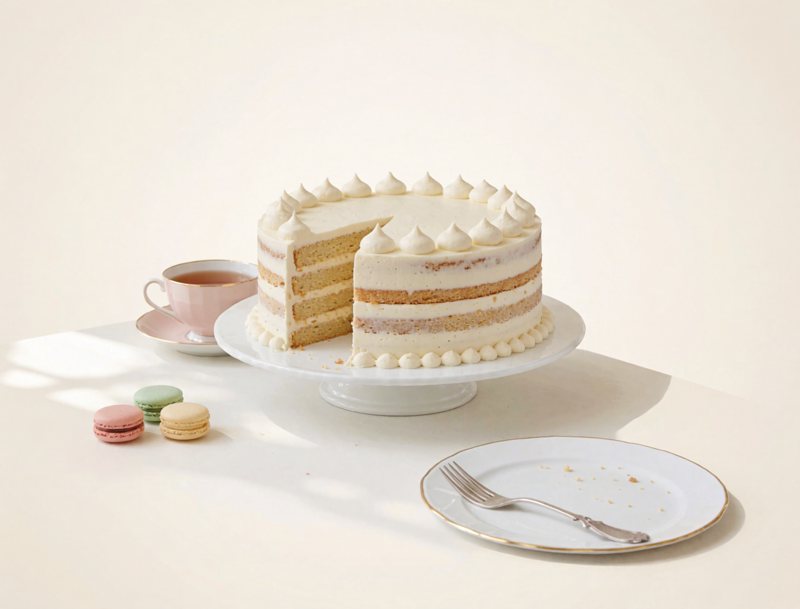 Esterházy — almond buttercream cake
