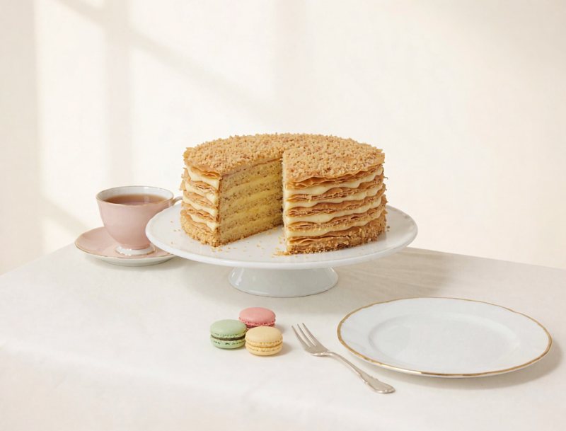 Napoleon — puff pastry cake