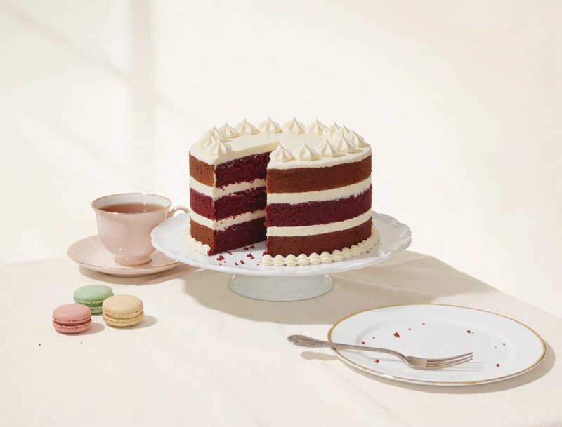 Red velvet — cream cheese layer cake